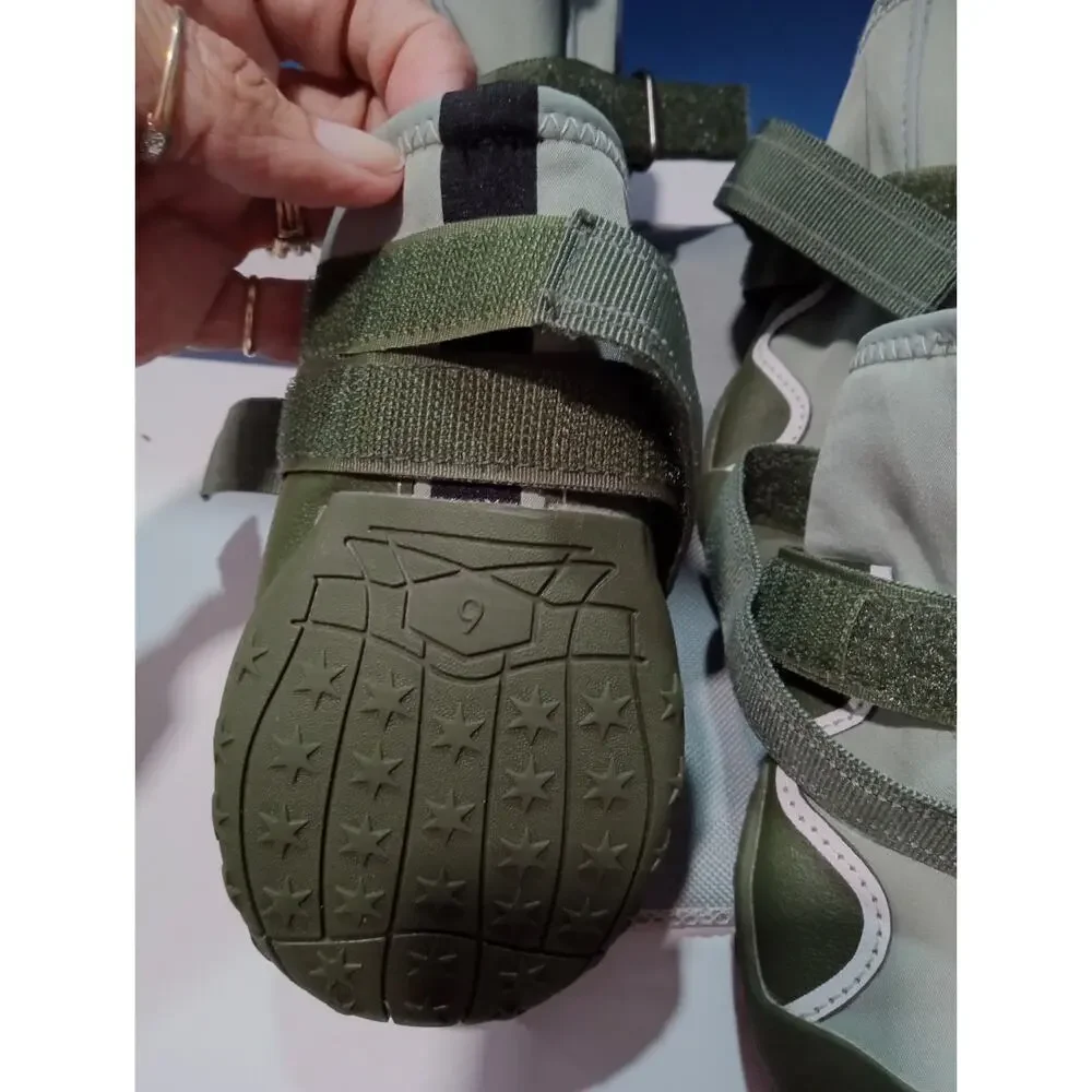 *NEW* ALL TERRAIN Dog Booties Boots Waterproof Carry Bag Size 9 0752